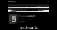 Desktop Screenshot of deathspellsmusic.com