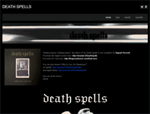 Tablet Screenshot of deathspellsmusic.com